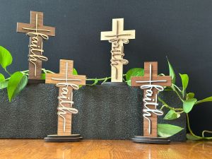 laser   faith cross  small 