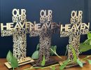 laser   lords prayer cross