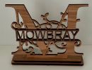 laser   monogram name sign  mowbray 