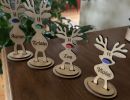 laser   personalized reindeer  standup 