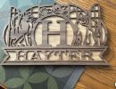 latest   laser   monogram name cat sign  hayter 