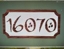 wood   house number sign1