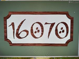 wood   house number sign1