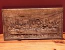 wood   last supper model
